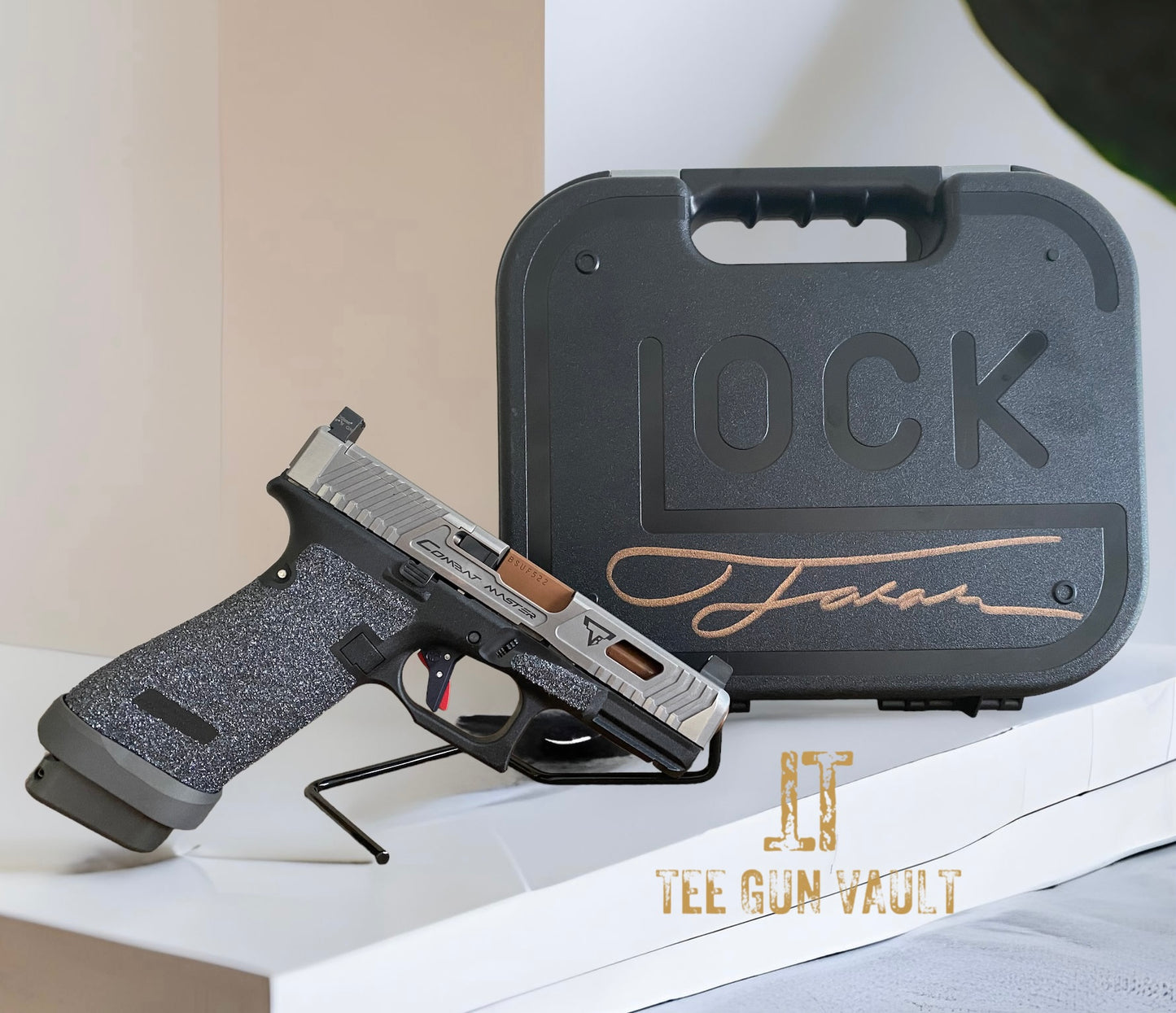 GLOCK 45 COMBAT MASTER GRAY POLISHED SLIDE 9MM