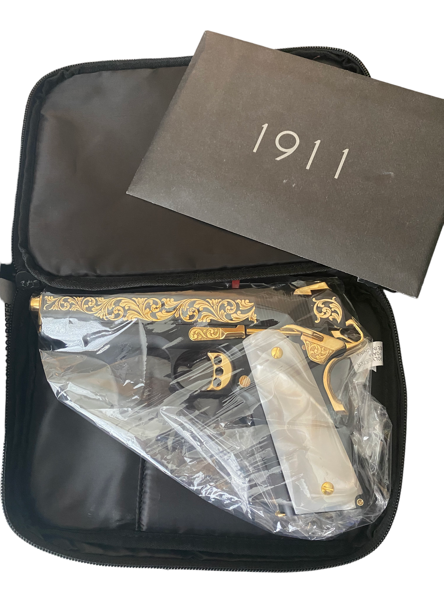SPRINGFIELD GARRISON 1911 ENGRAVED 9MM WITH 24K GOLD ACCENTS