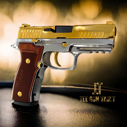 SIG P320 AXG 2 TONE GOLD PLATED HIGH POLISHED 9MM