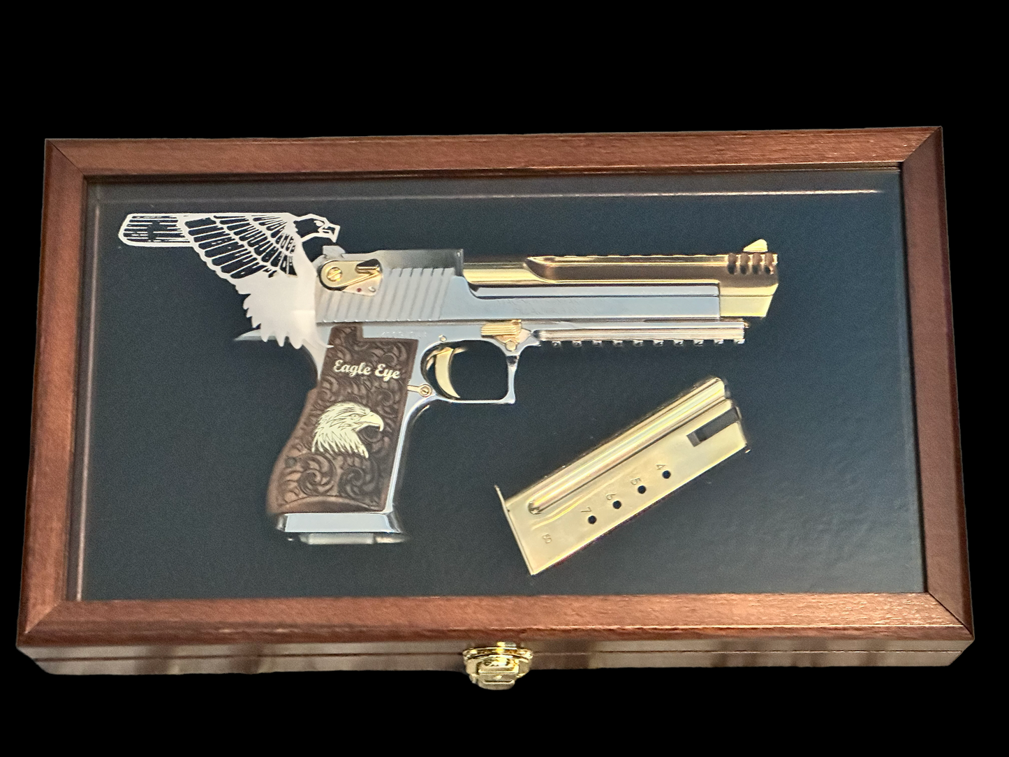 DESERT EAGLE 50AE HIGH POLISHED AND GOLD PLATED