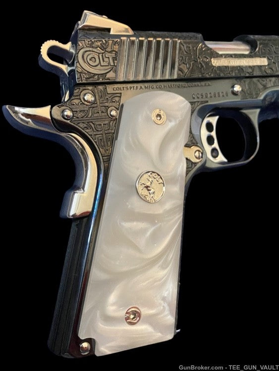 COLT Government Competition SERIES Royal blue/Nickel accents fully engraved