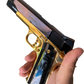 SPRINGFIELD ARMORY GARRISON 1911 9MM BLUE CHROME AND 24k gold plated