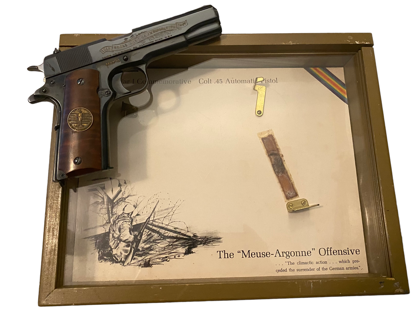 Cased Colt 1911 Meuse-Argonne Offensive Commemorative Pistol .45acp