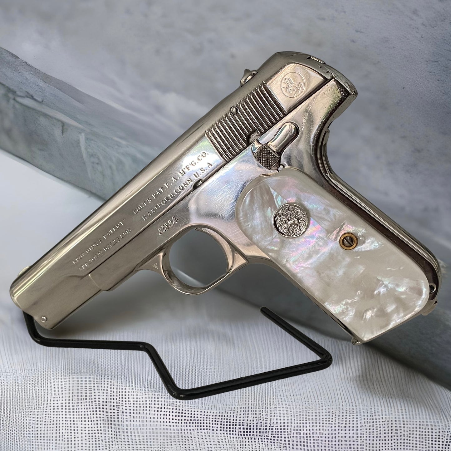 COLT CUSTOM MODEL 1903 HIGH POLISHED AND NICKEL PLATED