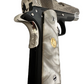 COLT CUSTOM 1911 GOVERNMENT .45ACP ENGRAVED, POLISHED, NICKEL PLATED SLIDE
