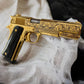 ROCK ISLAND 1911 24K GOLD PLATED SCROLL ENGRAVED 45ACP