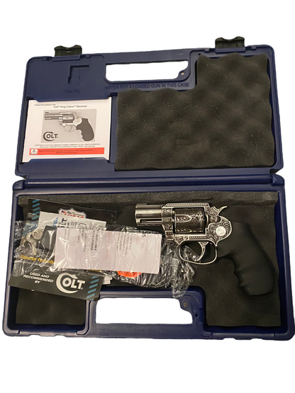 COLT CUSTOM KING COBRA REVOLVER 2” FULLY ENGRAVED (PRE OWNED)