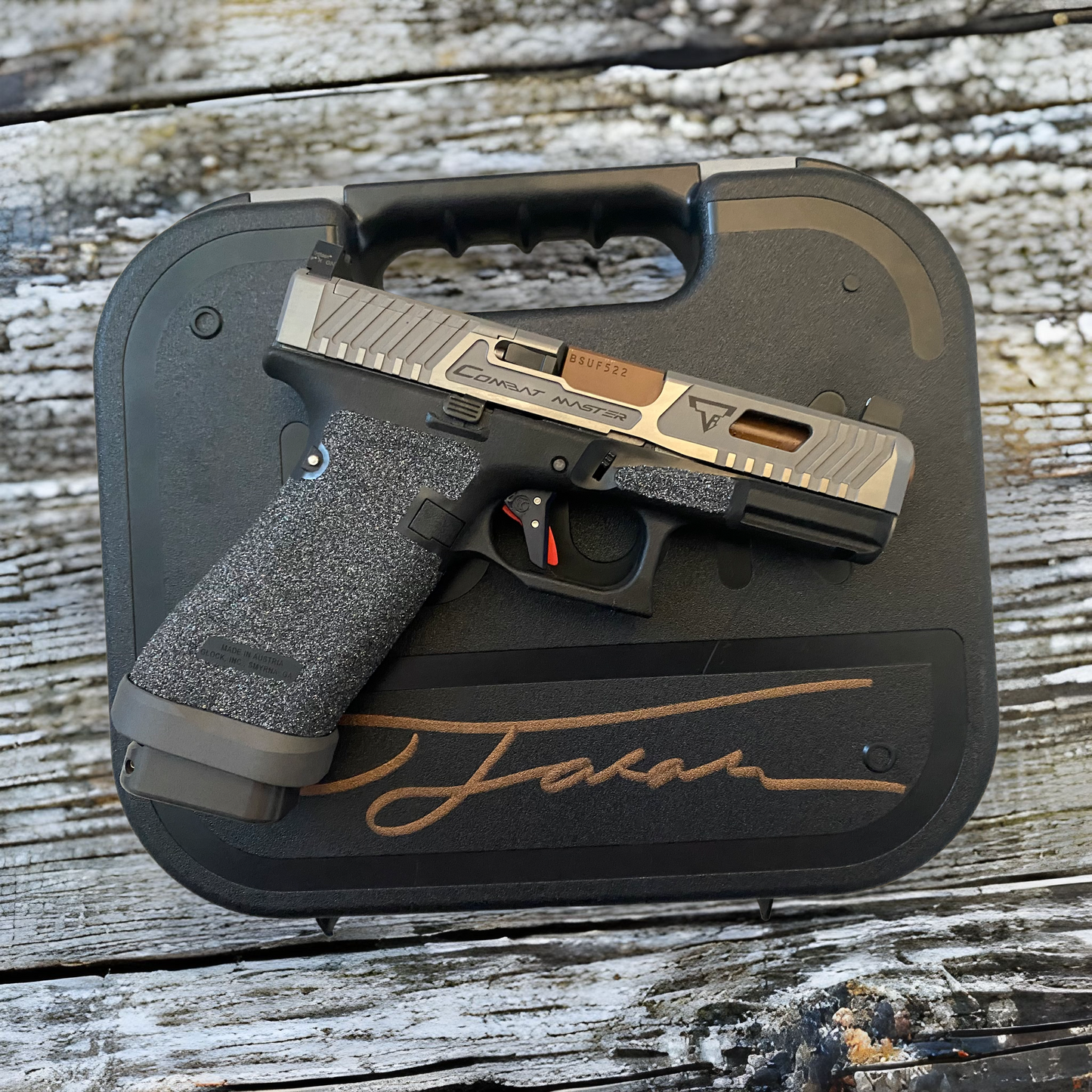 GLOCK 45 COMBAT MASTER GRAY POLISHED SLIDE 9MM