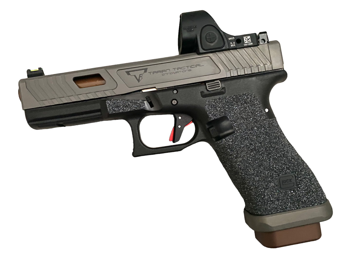 TARAN TACTICAL COMBAT MASTER GLOCK 17 GEN 3 GRAY SLIDE FULLY LOADED NIB!